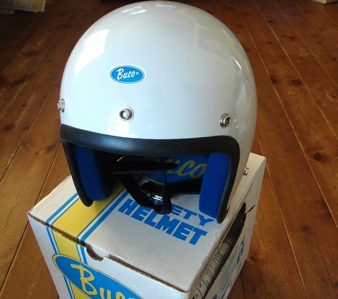 BUCOのジェットヘルメット'70当時物 ブルーラインBLUE LINE GT