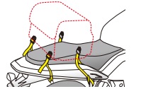 シートバッグの固定方法