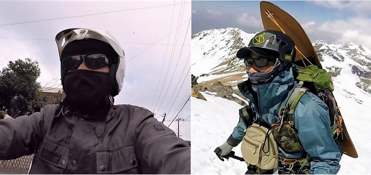バイク、スキー、スノボで使える防寒フェイスマスクの紹介