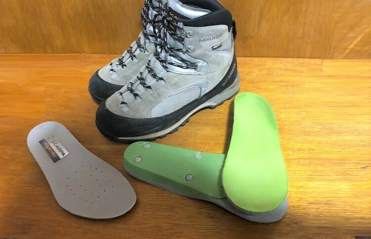 インソール交換でスカルパ登山靴の履き心地を改善