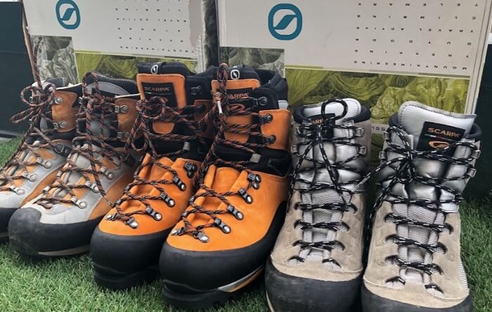 スカルパ 登山靴のサイズ感,履き心地【ミラージュ,トリオレ,モンブラン】